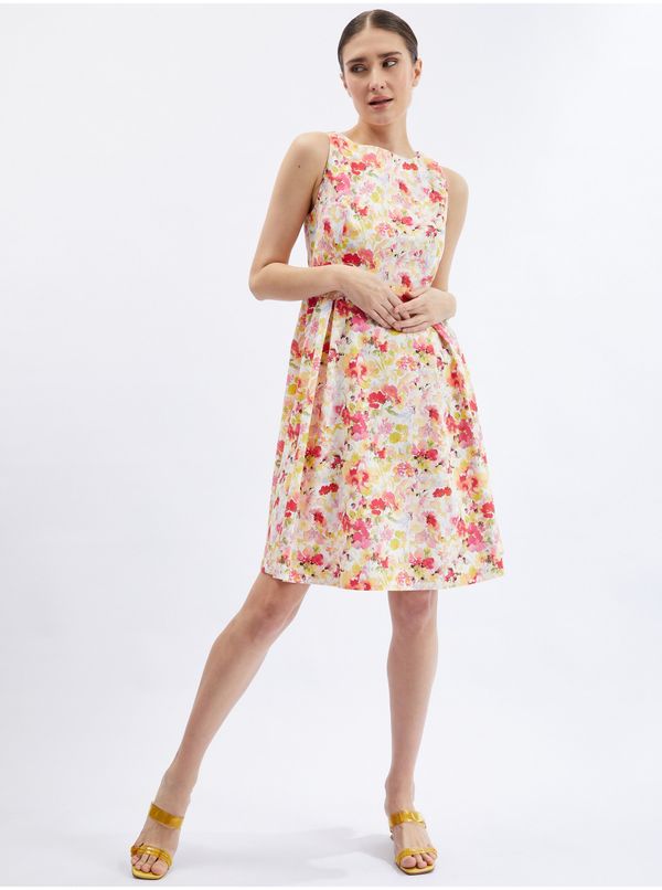 Orsay Orsay Red-Cream Women Floral Dress - Women