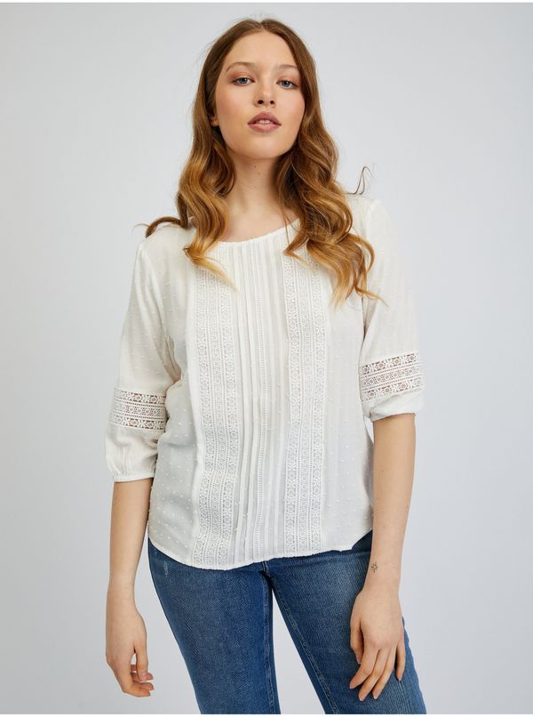 Orsay Orsay White Ladies Blouse - Ladies