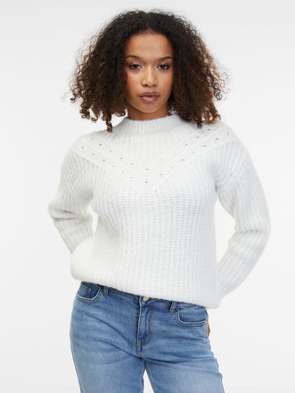 Orsay Orsay White Ladies Sweater - Women