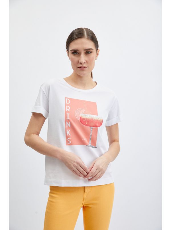 Orsay Orsay White Womens T-Shirt - Women