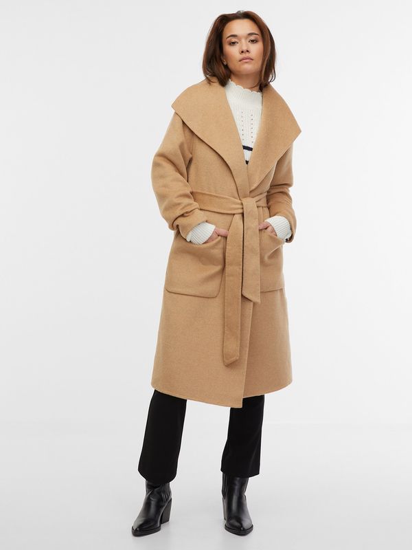 Orsay Orsay Women's beige coat with wool - Women
