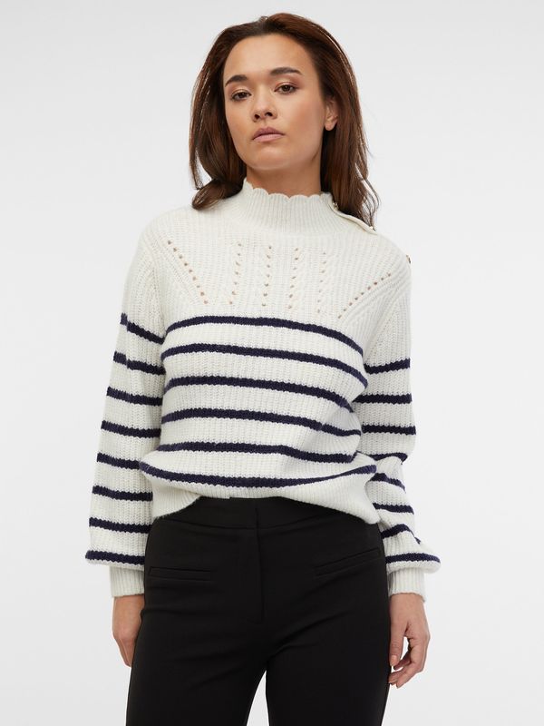 Orsay Orsay Women's Cream Striped Sweater - Women's