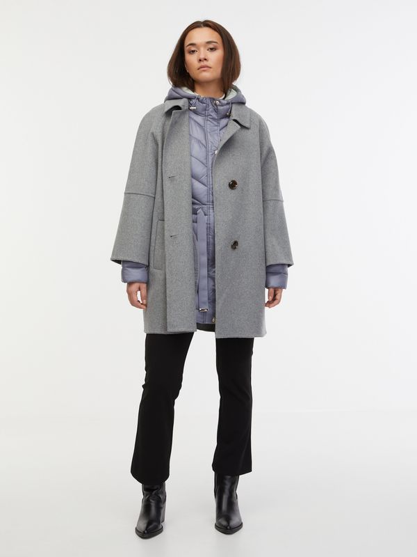 Orsay Orsay Women's Grey Wool Coat - Women's