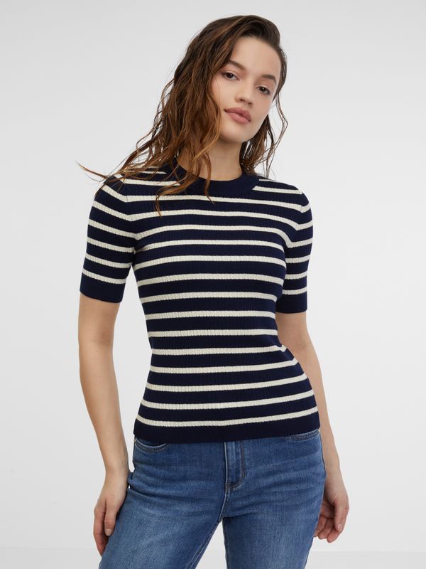 Orsay Orsay Women's Navy Blue Striped Knit Top - Women's