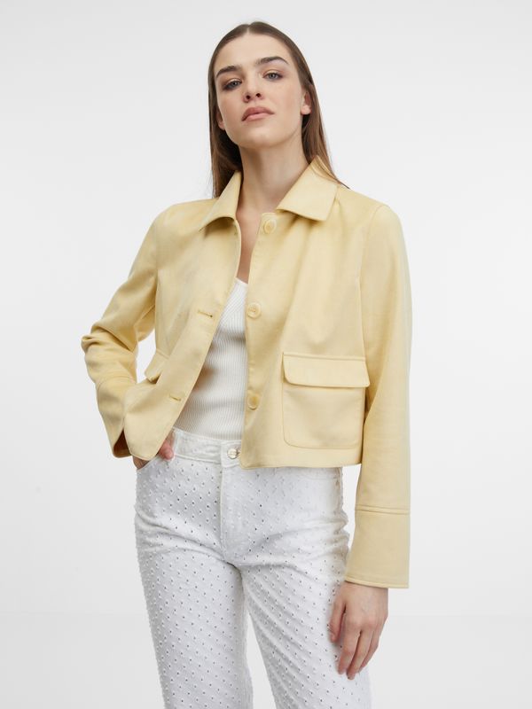 Orsay Orsay Women's Yellow Suede Jacket - Women