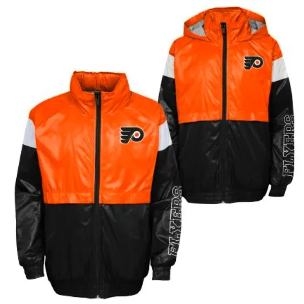 Outerstuff Outerstuff GOAL LINE STANCE FZ WINDBREAKE PHILADELPHIA FLYERS Children's Jacket