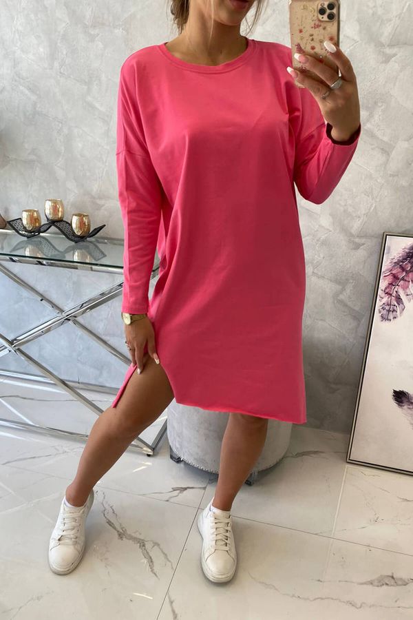 Kesi Oversize dress in fuchsia color