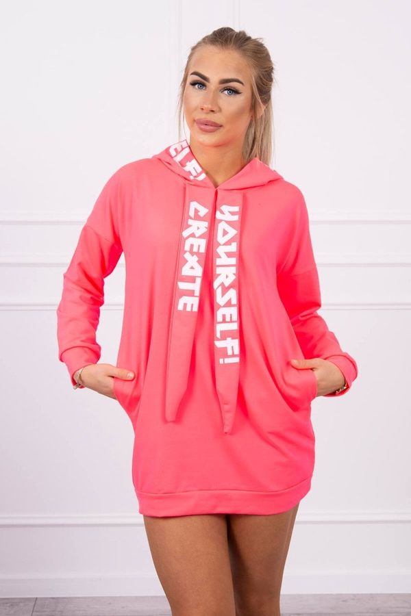 Kesi Oversize Hooded Dress Light Neon