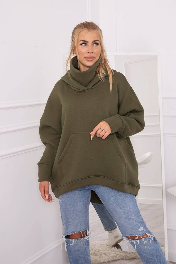 Kesi Oversize insulated sweatshirt in khaki color