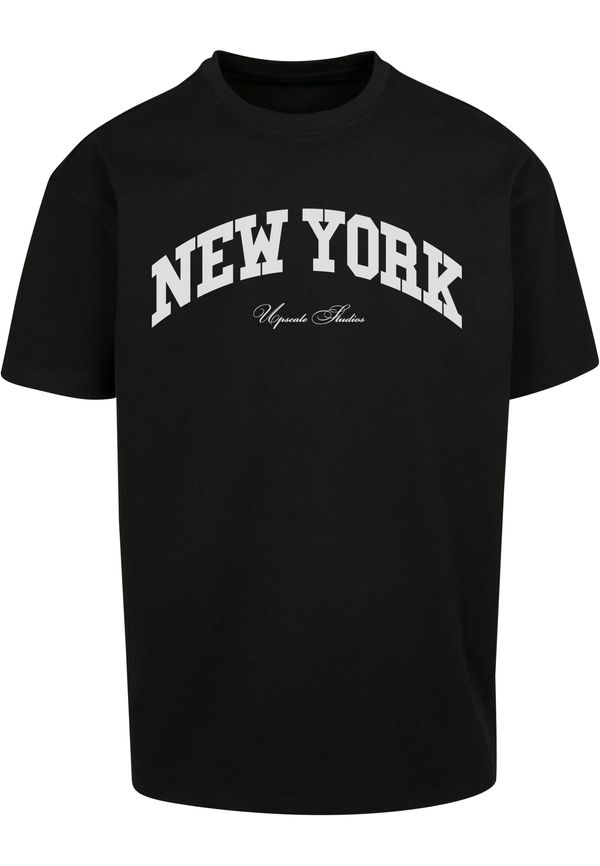 MT Upscale Oversize New York College T-Shirt Black