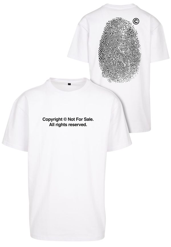 MT Upscale Oversize T-shirt Fingerprint White