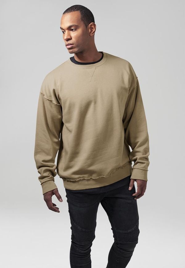 Urban Classics Oversized Open Edge Crew Warm Sand