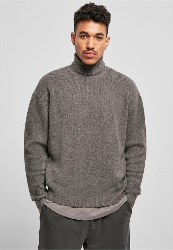 UC Men Oversized Roll Neck Sweater Asphalt