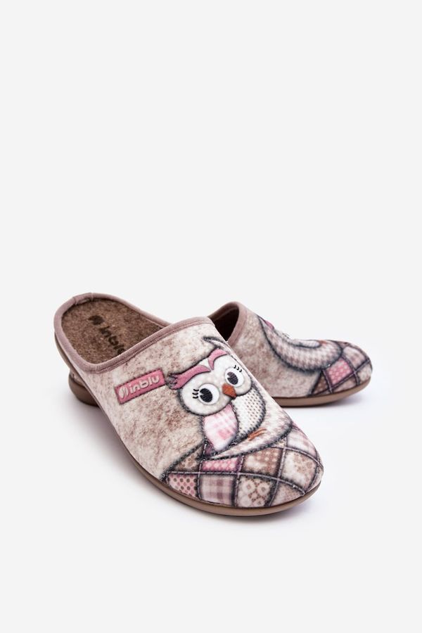 Kesi Owl Inblu Home Shoes Beige