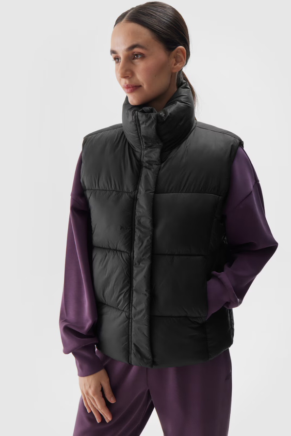 4F Padded Sleeveless Jacket With Synthetic Filling Black 4F 4FWAW24TVJ