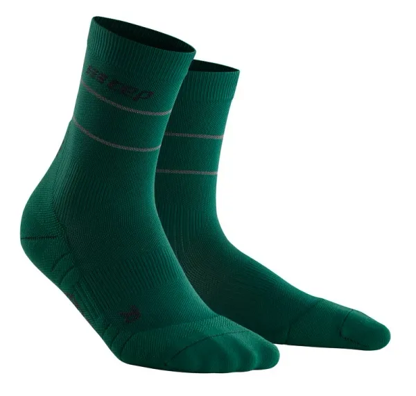 Cep Pánské běžecké ponožky CEP Reflective zelené, IV