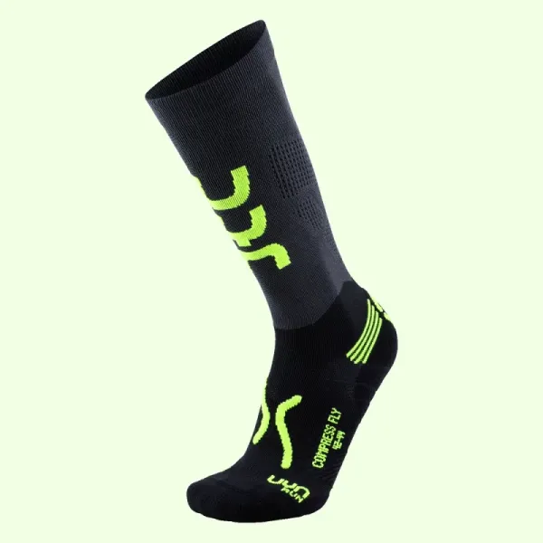 UYN Pánské kompresní ponožky UYN Fly Run, zelená, 35-38