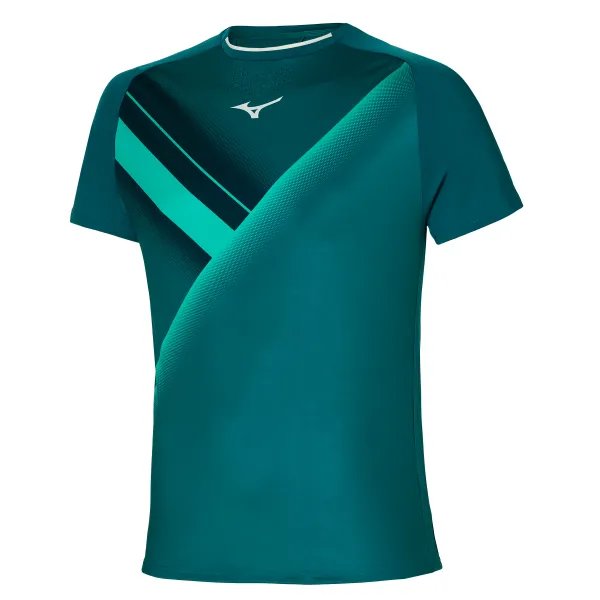 Mizuno Pánské tričko Mizuno  Shadow Graphic Tee Harbor Blue M