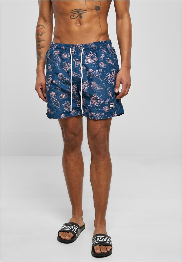 Urban Classics Pattern Swim Shorts Nautical Aop