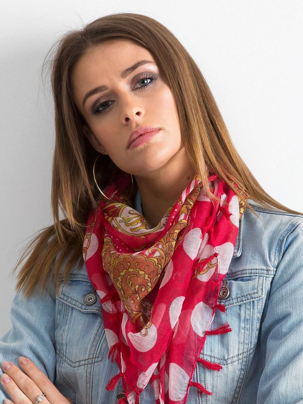 Fashionhunters Patterned red scarf