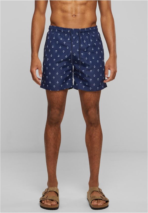 UC Men Patterned swimsuit shorts anchor/navy