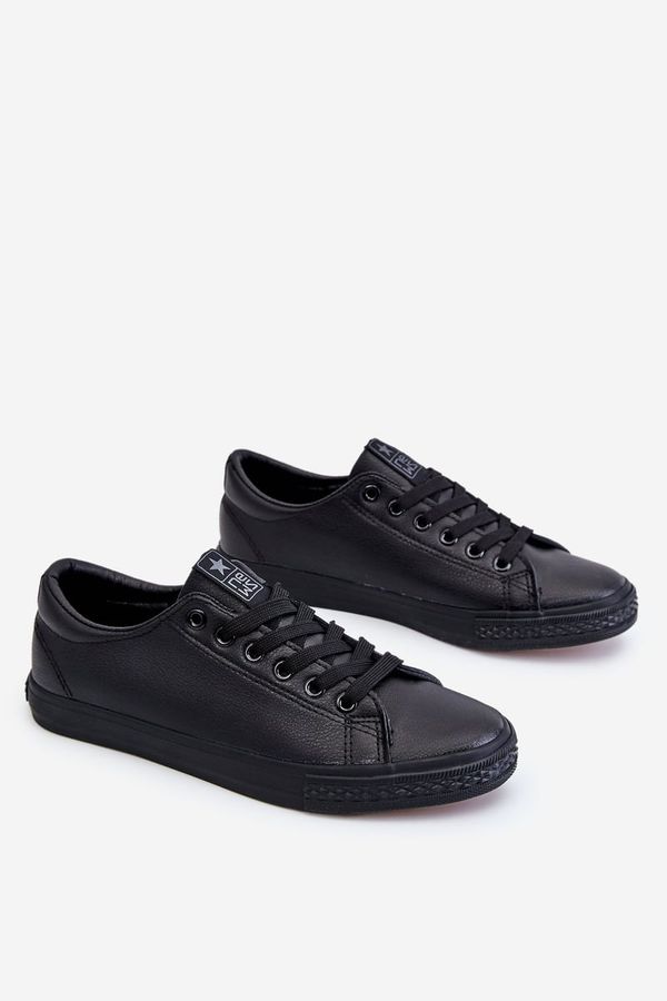 PE1 PE1 Women's Classic Leather Sneakers Black Misima