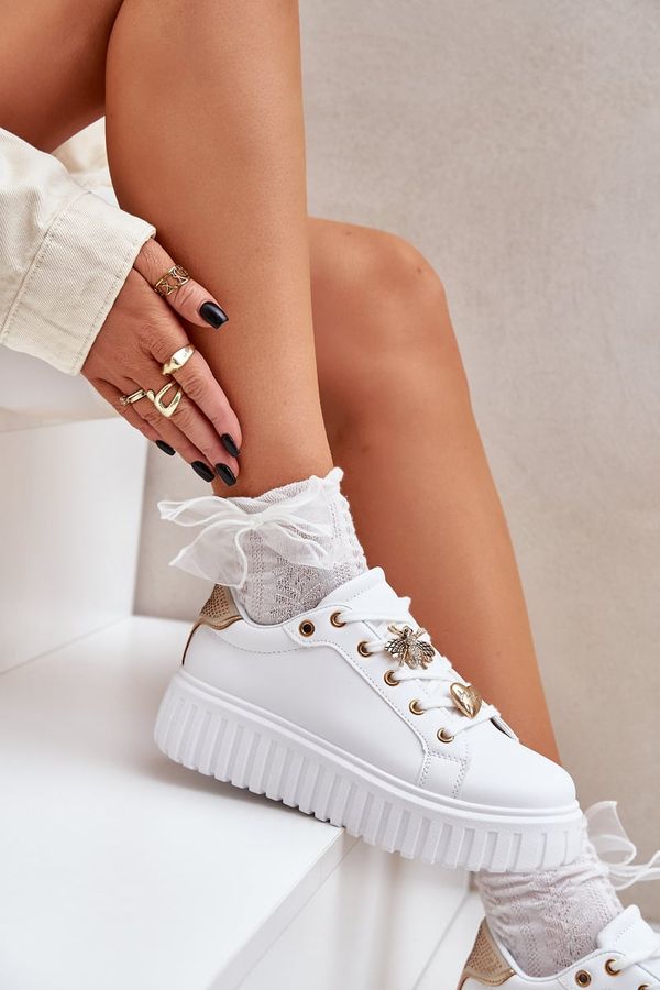 PE1 PE1 Women's sneakers with embellishments white Grelesi
