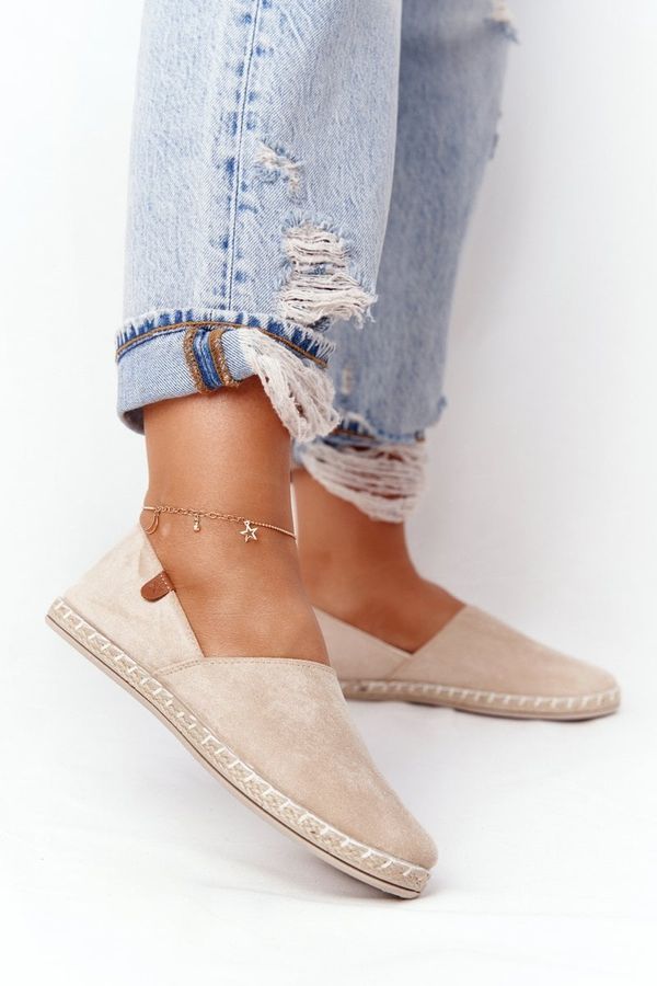 PE1 PE1 Women's Velvet Espadrilles Beige Vulcano