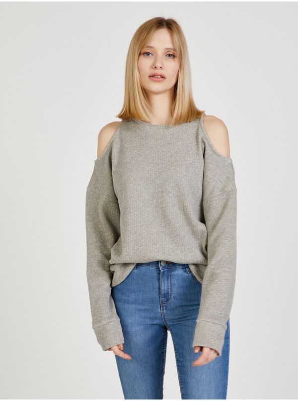 Pepe Jeans Pepe Jeans Moni Grey Womens Sweatshirt with Exposed Shoulders - Women