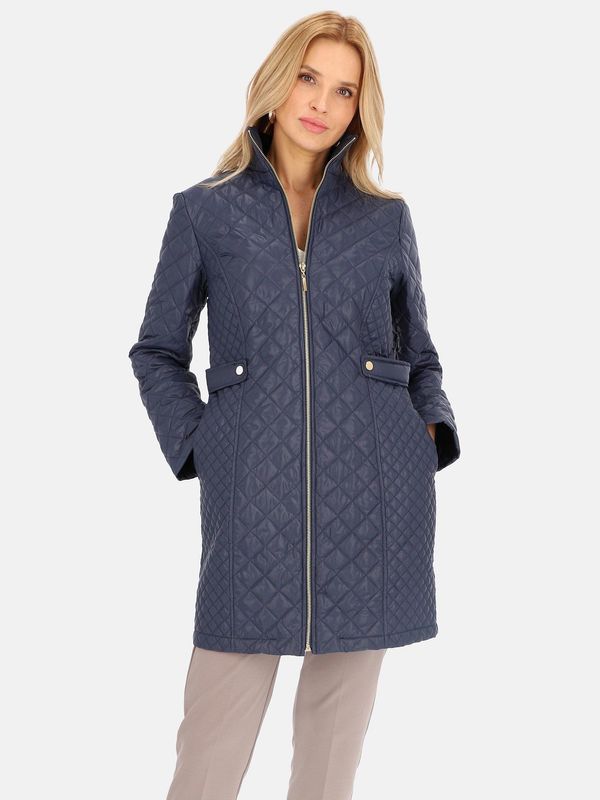 PERSO PERSO Woman's Coat BLE241035F Navy Blue