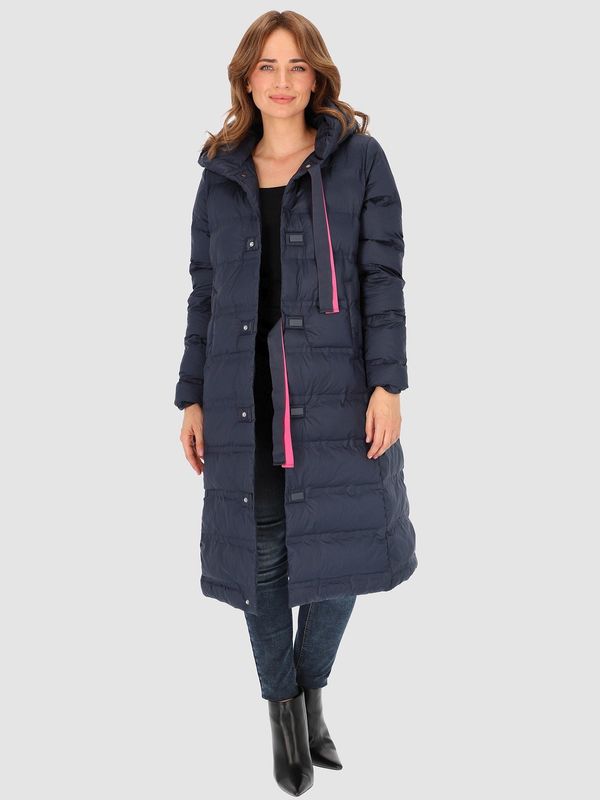 PERSO PERSO Woman's Coat BLH231010F Navy Blue