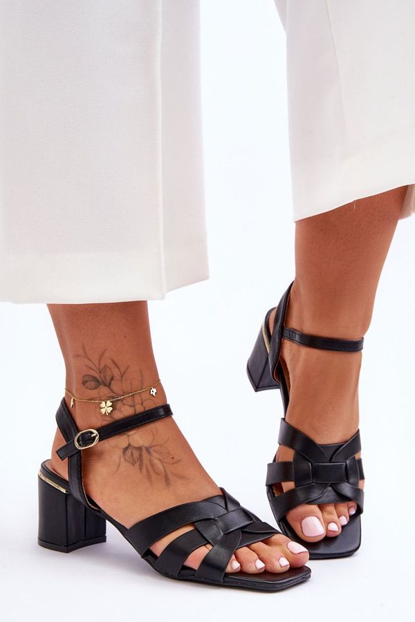 PG1 PG1 Classic Heeled Sandals Black Misty