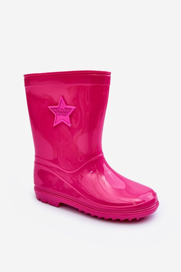 PG3 PG3 Children's Rubber Wellingtons Fuchsia Malvi