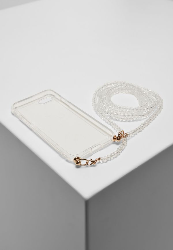 Urban Classics Accessoires Phone Case with Pearl Necklace I Phone 6/7/8 Transparent