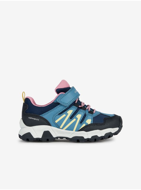 GEOX Pink and Blue Girly Sneakers Geox Magnetar - Girls