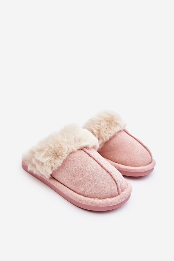 Kesi Pink Befana children's slippers with fur