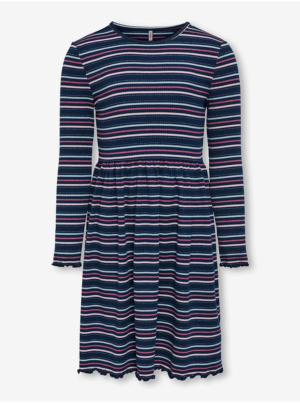 Only Pink-blue girly striped dress ONLY Sally - Girls
