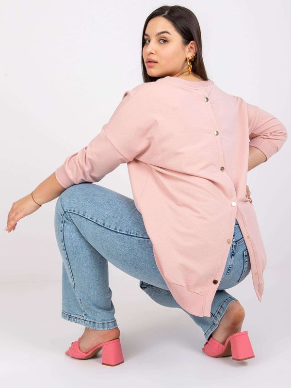 Fashionhunters Pink cotton blouse size Odile