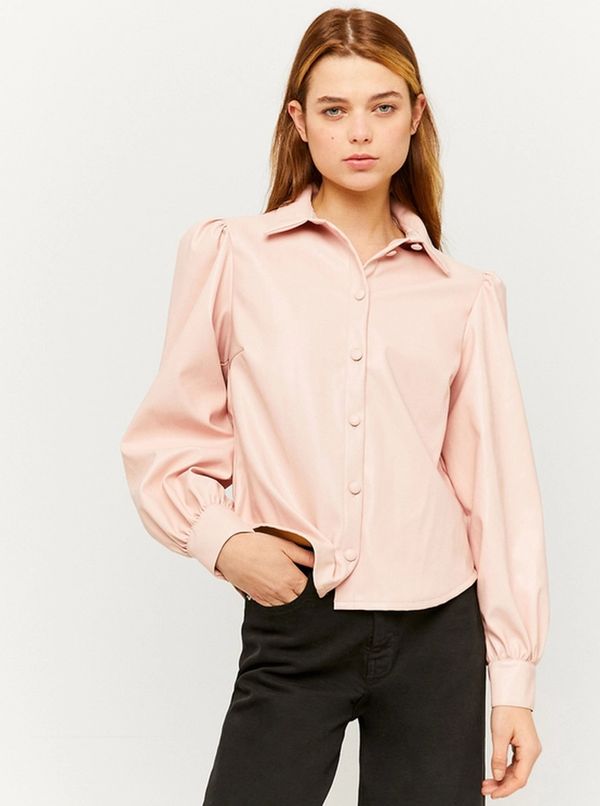 TALLY WEiJL Pink faux leather shirt TALLY WEiJL