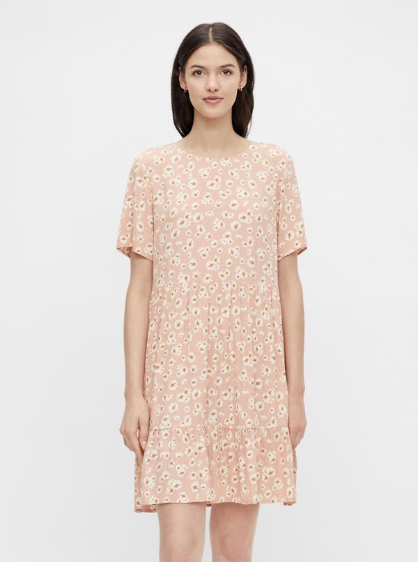 Pieces Pink Floral Dress Pieces Miller - Women