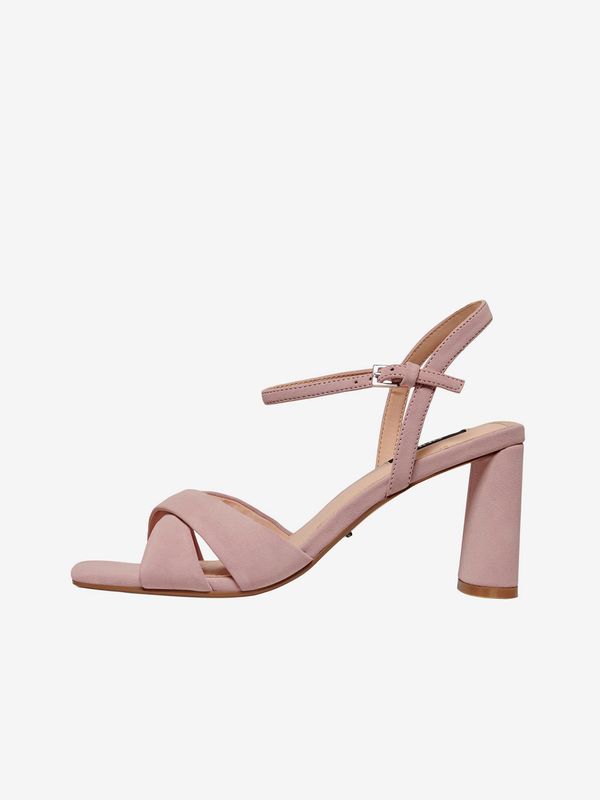 Only Pink Heeled Sandals ONLY Ava