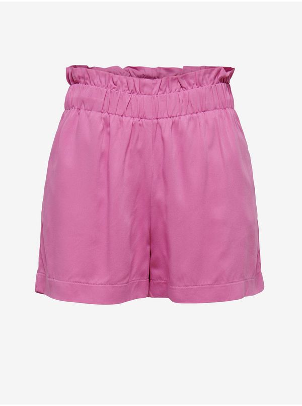 Only Pink High Waisted Shorts ONLY Caly - Women