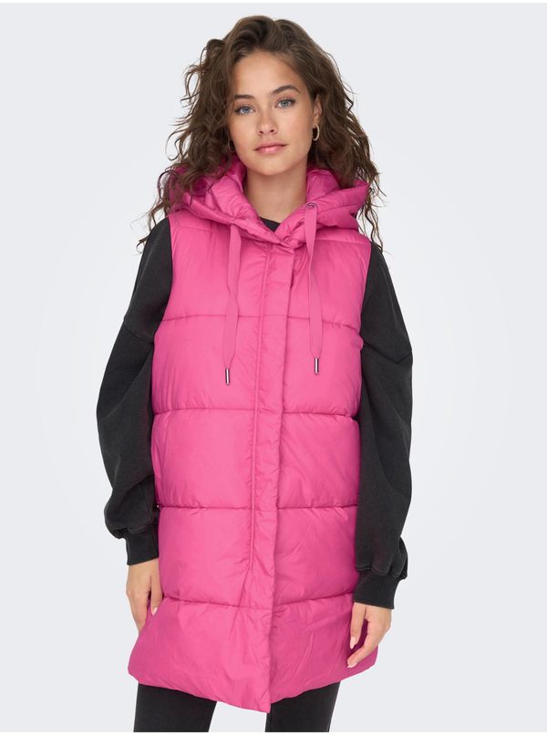Only Pink ladies quilted vest ONLY Asta - Ladies