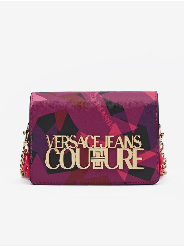 Versace Jeans Couture Pink-purple Women's Patterned Handbag Versace Jeans Couture - Women