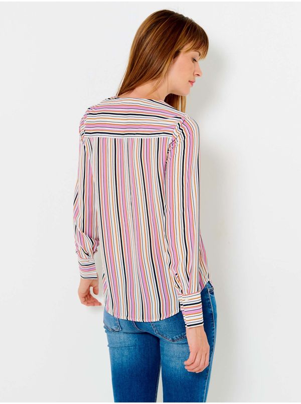 CAMAIEU Pink Striped Blouse CAMAIEU - Women