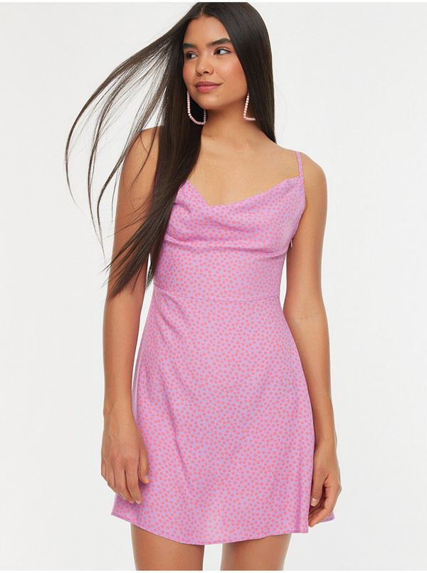 Trendyol Pink Summer Patterned Dress Trendyol - Women