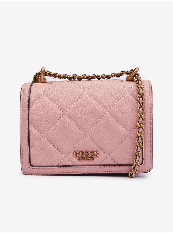 Guess Pink Women Crossbody Handbag Guess Abey Convertible Xbody Flap - Women