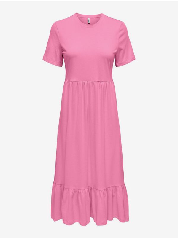 Only Pink women's basic midi dress ONLY May - Women