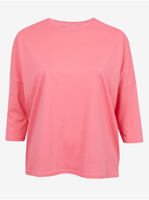 Fransa Pink Womens Basic T-Shirt Fransa - Women
