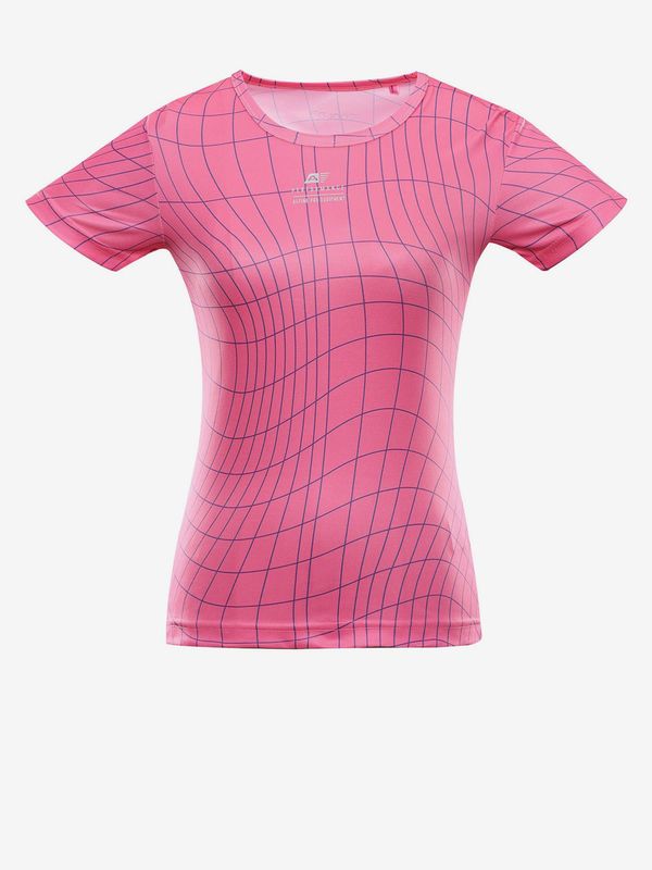 ALPINE PRO Pink women's quick-drying T-shirt ALPINE PRO BASIKA